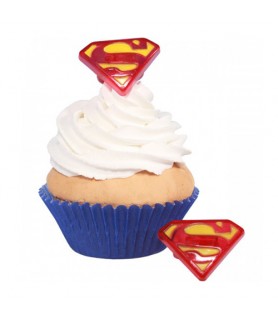 Superman Cupcake Rings / Toppers (12ct)