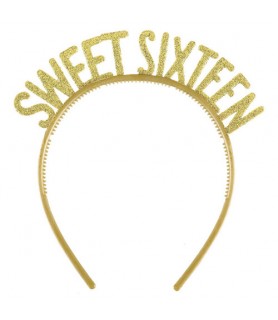 Sweet 16 'Blush' Glitter Headbands (6ct)