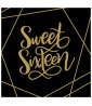 Sweet 16 'Elegant' Lunch Napkins (16ct)