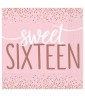 Sweet 16 'Blush' Lunch Napkins (16ct)