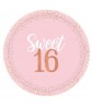 Sweet 16 'Blush' Extra Large Paper Plates (8ct)