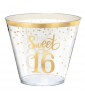 Sweet 16 'Blush' 9oz Plastic Tumblers (30ct)