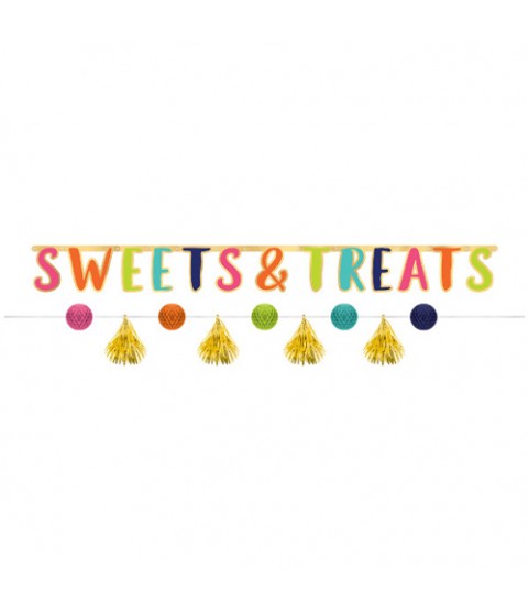 Happy Birthday 'Sweets and Treats' Banner Kit (2pc)