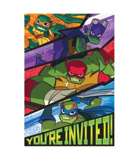 Rise of the Teenage Mutant Ninja Turtles Invitation Set w/ Envelopes (8ct)
