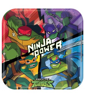 Rise of the Teenage Mutant Ninja Turtles Large Paper Plates (8ct)