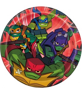 Rise of the Teenage Mutant Ninja Turtles Small Paper Plates (8ct)*