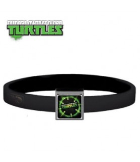1-Charm Teenage Mutant Ninja Turtles ROXO Bracelet (Size Medium, Black Band)