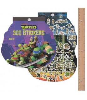 Teenage Mutant Ninja Turtles Cartoon Sticker Book (300 stickers; 8 sheets)