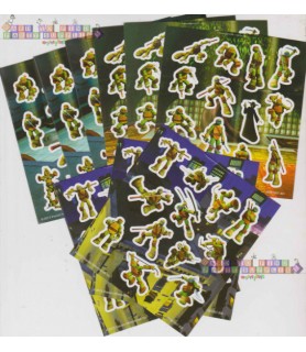 Teenage Mutant Ninja Turtles Sticker Book (9 sheets)