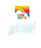 Rainbow Stripes Invitations w/ Envelopes (8ct)