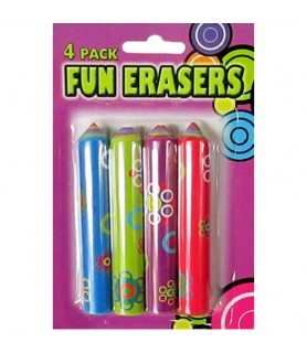 Tie-Dye Fun Erasers (4ct)