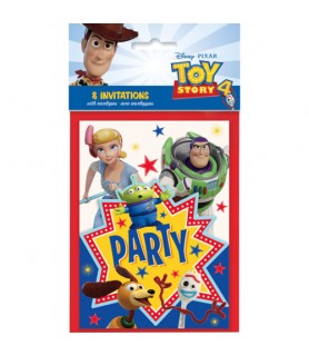 Toy Story 4 Invitations w/ Envelopes (8ct)
