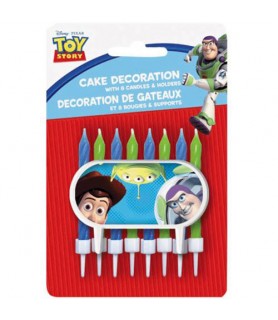 Toy Story Cake Decoration w/ Candles (9pcs)