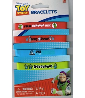 Toy Story 3 Rubber Bracelets / Favors (4ct)