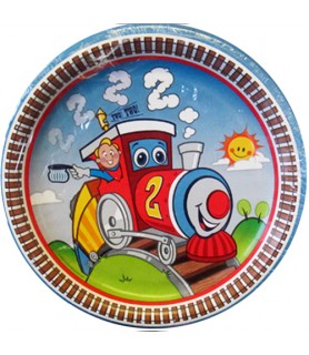 Trains 'Two Two' Large Paper Plates (8ct)