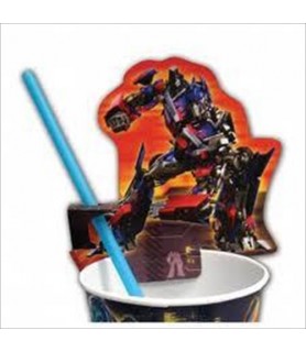 Transformers Cup Clips and Straws (4ct)