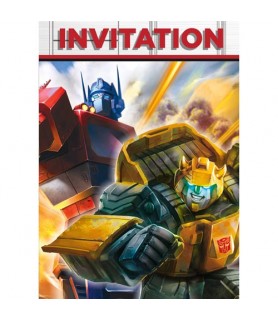 Transformers 'Cartoon' Invitations w/ Envelopes (8ct)