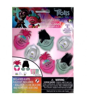 Trolls 'World Tour' Balloon Decorating Kits (6ct)