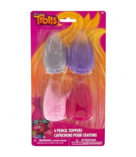 Trolls Fuzzy Pencil Toppers / Favors (4pc)