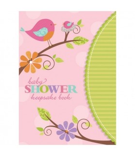 Tweet Baby Girl Baby Shower Keepsake Book (1ct)