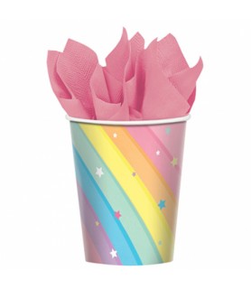 Happy Birthday 'Magical Rainbow' 9oz Paper Cups (8ct)