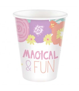Unicorn 'Believe in Magic' 9oz Paper Cups (8ct)