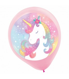 Unicorn 'Enchanted Unicorn' Latex Balloons (5ct)