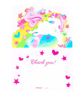 Unicorn Magic Thank You Notes w/ Envelopes (8ct)