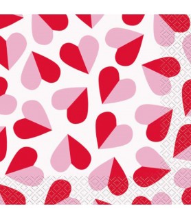 Valentine's Day 'Charming Hearts' Lunch Napkins (16ct) 