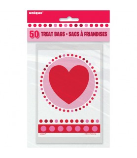 Valentine's Day 'Radiant Hearts' Small Favor Bags (50ct)