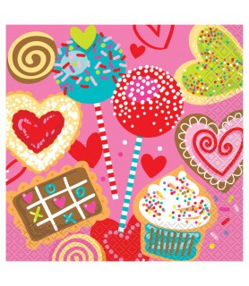 Valentine's Day 'Sweet Valentine' Lunch Napkins (16ct)