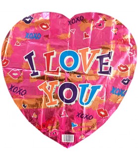 Valentine's Day XOXO Foil Mylar Balloon (1ct)