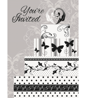 Wedding and Bridal 'Victorian Wedding' Invitations w/ Envelopes (8ct)
