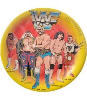 WWF Wrestling Vintage 1985 'Titan Sports Inc' Small Paper Plates (8ct)