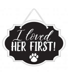 Wedding and Bridal Pet Paw Print Sign (1ct)