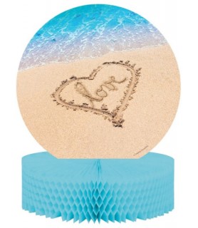 Wedding and Bridal 'Beach Love' Honeycomb Centerpiece (1ct)
