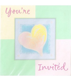 Wedding and Bridal 'Symbols of Love' Invitations w/ Envelopes (8ct)