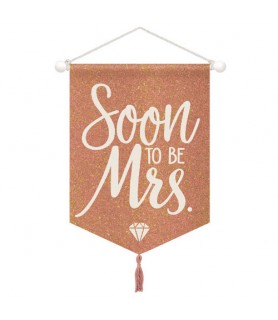Wedding and Bridal 'Blush' Deluxe Hanging Canvas Sign (1ct)