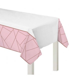 Wedding and Bridal 'Blush' Plastic Table Cover (1ct)