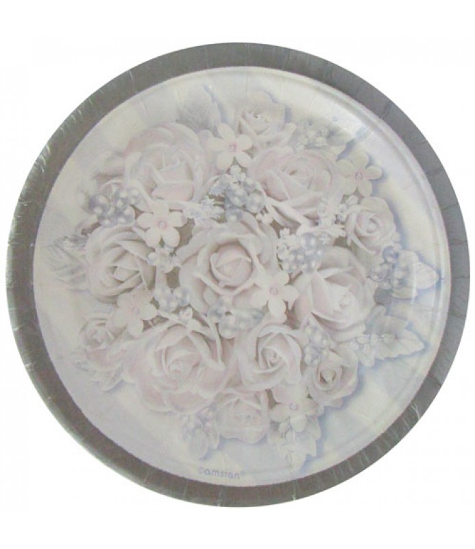 Wedding 'Blush Dots' Small Paper Plates (8ct)