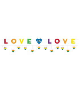 Wedding and Bridal 'Love is Love' Deluxe Foil Banner Kit (1ct)