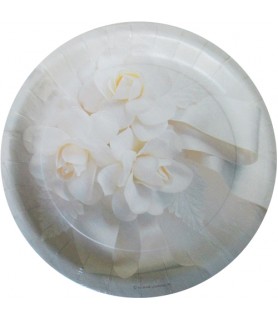 Wedding 'Wedded Bliss' Extra Large Paper Plates (8ct)