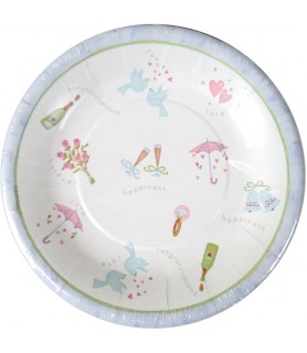 Engagement Party 'Celebration of Love' Small Paper Plates (8ct)