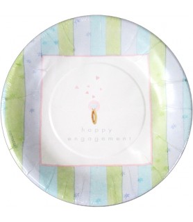 Engagement Party 'Celebration of Love' Small Paper Plates (8ct)
