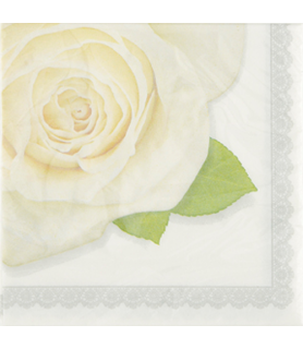 Wedding and Bridal 'Wedding Roses' Small Napkins (16ct)
