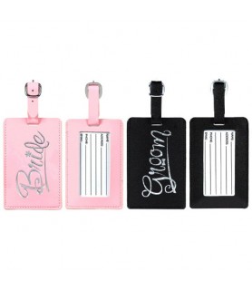 Wedding and Bridal 'Bride and Groom' Luggage Tags (2pc)