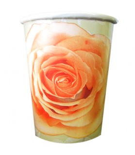 Wedding and Bridal 'Wedding Bouquet' 9oz Paper Cups (8ct)