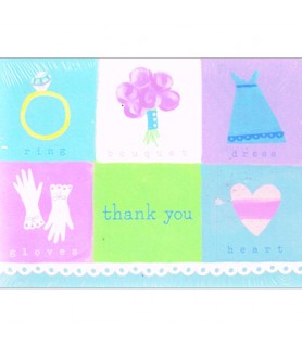 Wedding and Bridal 'Whimsical Wedding' Thank You Notes w/ Envelopes (8ct)