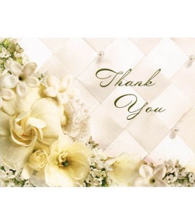 Wedding and Bridal Thank You Notes w/ Envelopes (8ct)