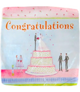 Wedding Wishes Congratulations Balloon (1ct)